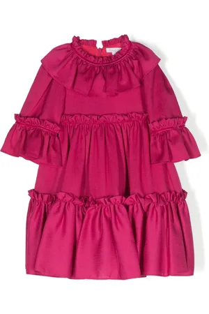 PATACHOU Vestido acampanado con detalle de volantes