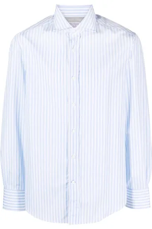 Brunello Cucinelli Camisa a rayas