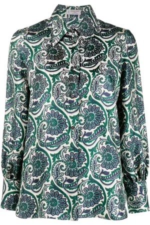 ALBERTO BIANI Camisa con estampado de cachemira