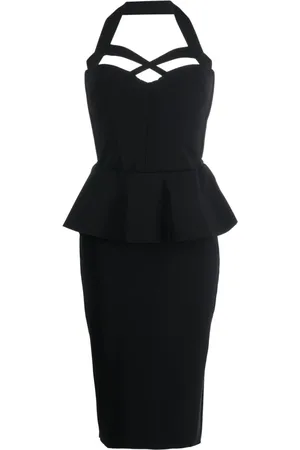 CHIARA BONI Vestido midi con volantes