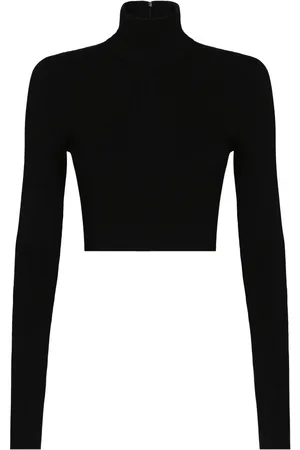 Dolce & Gabbana Top corto con cuello alto