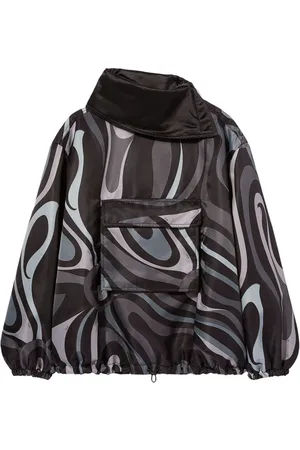 Puccini Cortavientos con estampado Marmo