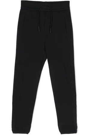 Emporio Armani Pantalones de chándal con logo en relieve