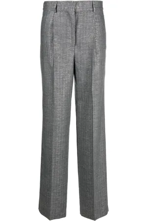 Msgm Pantalones anchos Shiny Pinstriped