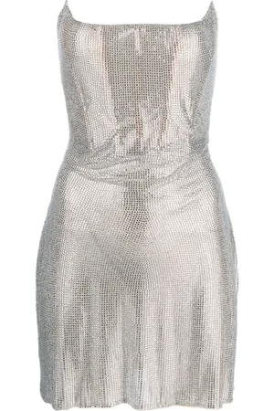 GIUSEPPE DI MORABITO Vestido corto con apliques de strass