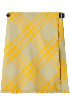 Burberry Falda deshilachada a cuadros
