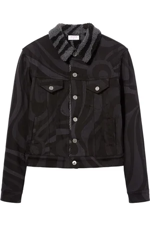 Puccini Chaqueta vaquera con estampado Marmo