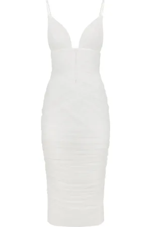 Dolce & Gabbana Vestido de tul drapeado