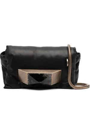Rick Owens Bolso de hombro con placa del logo