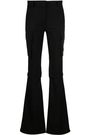 ANDREADAMO Pantalones acampanados de talle medio