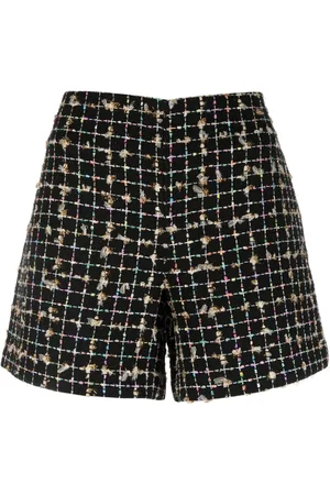 Twin-Set Shorts de bouclé texturizados