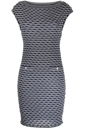 CHANEL Vestido de punto en jacquard