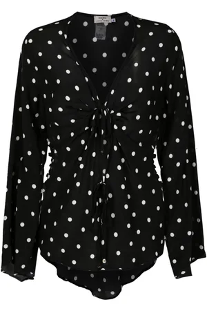 AMIR SLAMA Blusa con motivo de lunares