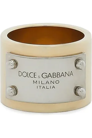 Dolce & Gabbana Anillo con logo grabado