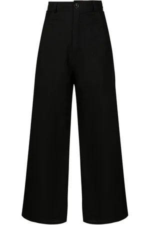 AMIR SLAMA Pantalones anchos de talle alto