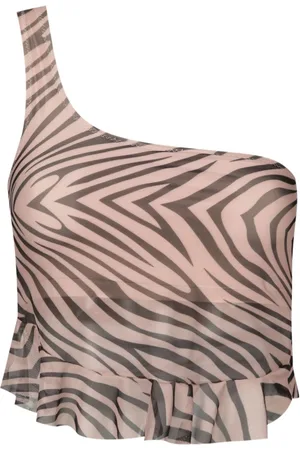 AMIR SLAMA Top con animal print