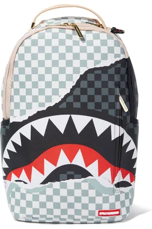 Sprayground Unisex Red Sharks In Paris DLXSV Backpack 910B5501NSZ Brown  Checker