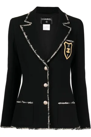 CHANEL Blazer con logo bordado 2005