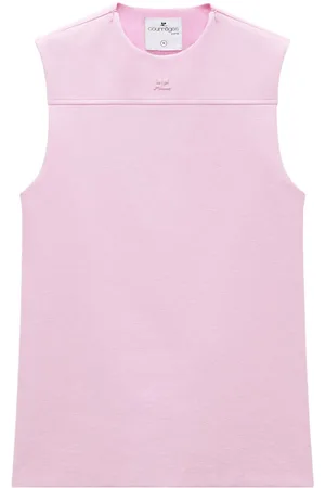 Courrèges Top Tailor Vinyl con logo en relieve