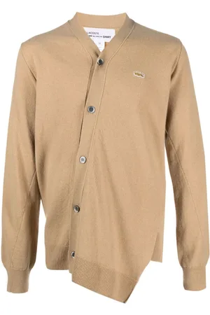Comme des Garçons Cárdigan asimétrico de x Lacoste