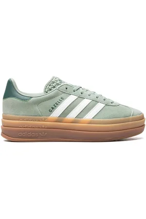 adidas Zapatillas Gazelle Bold Silver Green Gum