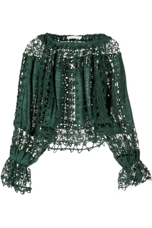 ULLA JOHNSON Blusa Kavita con encaje