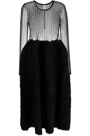 CFCL Vestido midi semitranslúcido