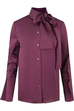 Simkhai Camisa Candela con lazo en el cuello