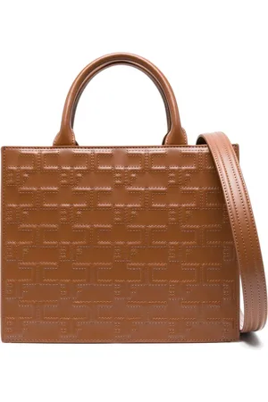 Elisabetta Franchi Bolso shopper con logo en relieve