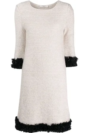 CHARLOTT Vestido acampanado con ribete en contraste