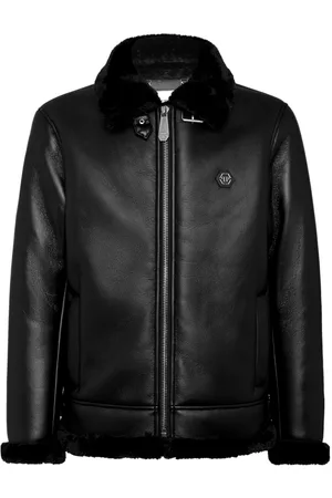 Philipp Plein Chaqueta bomber con parche del logo