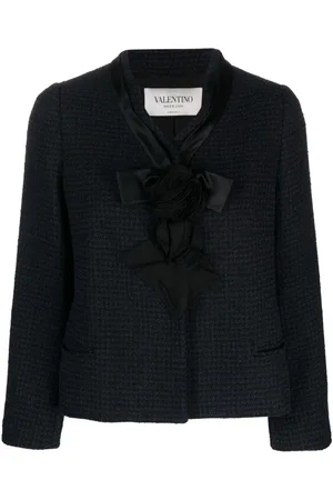 VALENTINO GARAVANI Chaqueta de tweed con lazo 2008
