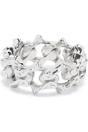 EMANUELE BICOCCHI Anillo Arabesque con cadena