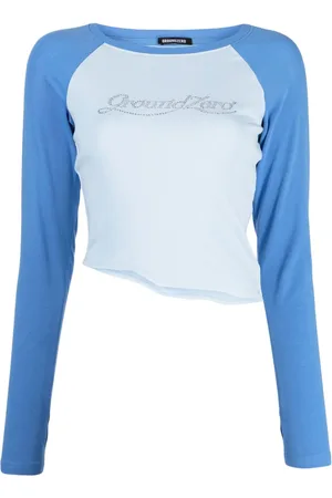 Ground Zero Camiseta asimétrica con apliques de cristal