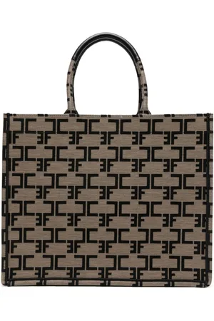 Elisabetta Franchi Bolso shopper con monograma
