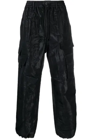Y-3 Pantalones cargo con efecto en jacquard