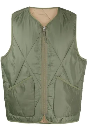 Universal Works Chaleco reversible con acolchado de rombos