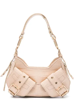 BIASIA Bolso de hombro Y2K con efecto de piel de crocodilo