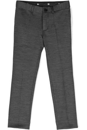 Dolce & Gabbana Pantalones slim con logo bordado