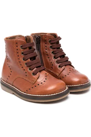 PèPè Botas con cordones y perforaciones
