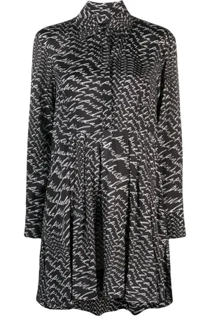 Pinko Vestido camisero corto con logo