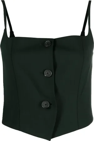 Helmut Lang Top sin mangas con botones