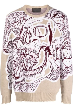 Philipp Plein Sudadera con motivo de calavera