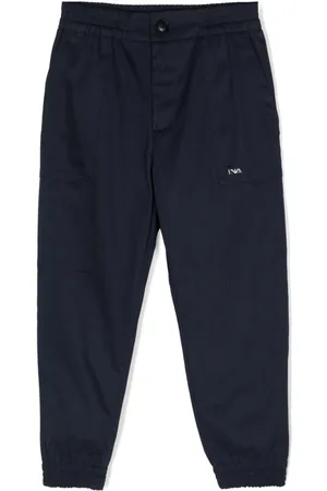 Emporio Armani Pantalones ajustados con placa del logo