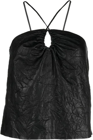 Zadig & Voltaire Top Cidonie con efecto arrugado