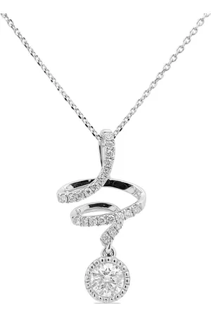 HYT Jewelry Collar con colgante en oro blanco de 18kt con diamantes