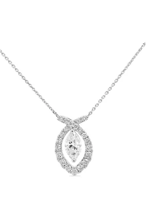 HYT Jewelry Collar con colgante en oro blanco de 18 ct con diamantes