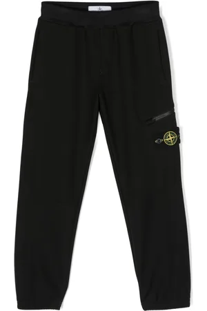 Stone Island Pantalones de chándal con parche Compass