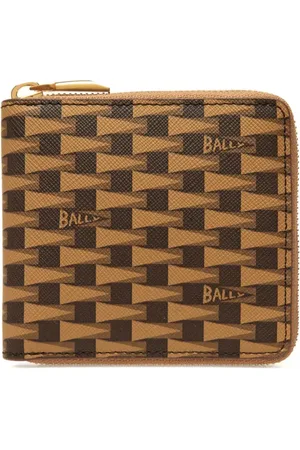 Bally Cartera con cremallera y monograma