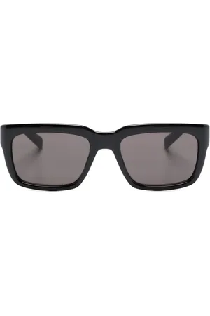 Saint Laurent Gafas de sol con montura rectangular y logo
